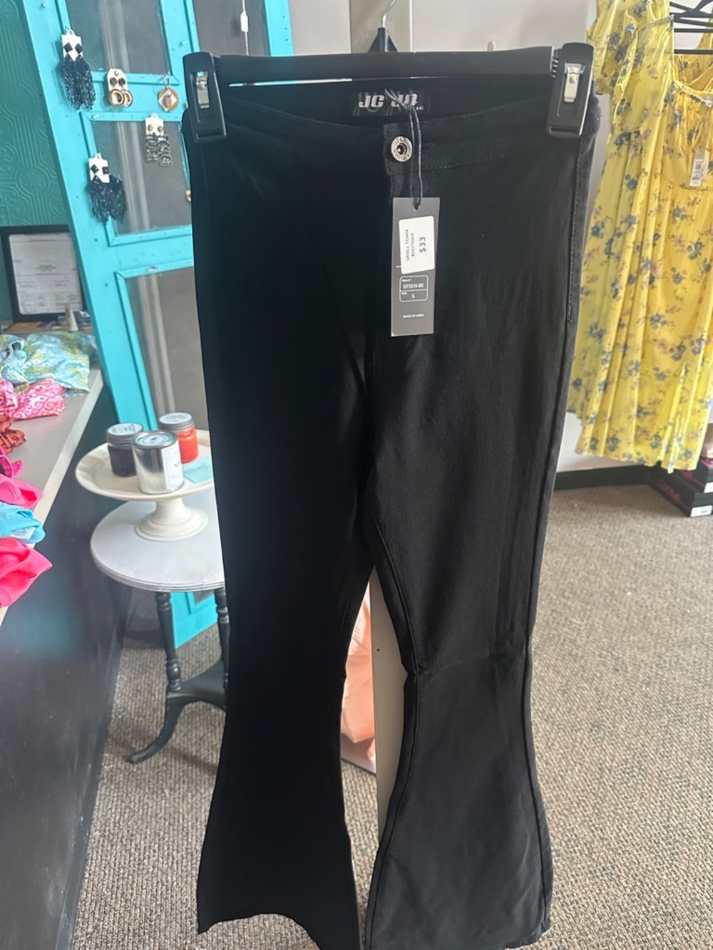 Black Flare Wide Leg Jeans - Women
